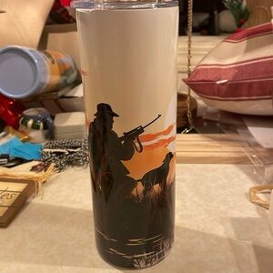 Tumbler, 20oz Stainless Steel ,  Spill-Proof Lid & Reusable Straw, New